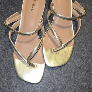Torrid Metallic Gold Women's Sandals